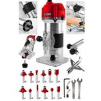 Steiner Alman 3000 Watt 6 Kademe Devir Ayarlı Formika Traşlama Freze Makinesi 6 Mm Pens + 12 Adet Uç - ST0518R215400326