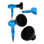 Steiner Alman 3600 Watt Professional Saç Kurutma Makinesi Ac Motor Fön Makinesi + Difüzör + 2 Adet Başlık Mavi