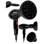 Steiner Alman 3800 Watt Professional Saç Kurutma Makinesi AC Motor Fön Makinesi + Difüzör Başlık + 2 Adet Düz Başlık