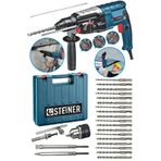 Steiner Alman 4000 W Profesyonel Kırıcı Delici Hilti Gri 20 Adet Uç Darbeli Matkap