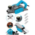 Steiner Alman 4200 W Bakır Sargı Metal Şanzıman Motor Korumalı Çift Bıçaklı Planya Rende Makinesi + 4 Bıçak