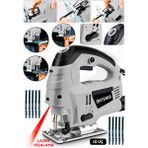 Steiner Alman 4600 W Lazerli Sjs Metal Şanzuman 6 Kademe Devirli Pandül Ayarlı Dekupaj Testere Makinesi Gri + 10UÇ