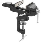 Steiner Alman 50 mm Dönerli Örslü Özel Alaşımlı Paslanmaz Dövme Çelik Mini Masa ve Tezgah Mengenesi Siyah