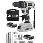 Steiner Alman 58 V 5 Ah Metal Şanzıman Çift Lithium Akü Şarjlı Vidalama Matkap