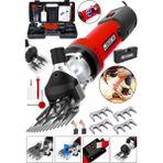 Steiner Alman 9900 W Devir Ayarlı Çift Soğutmalı Koyun Kırpma Kırkma Makinesi Kırmızı + 4 Adet Üst Bıçak