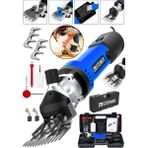 Steiner Alman 9900 W Devir Ayarlı Çift Soğutmalı Koyun Kırpma Kırkma Makinesi Mavi + 2 Adet Üst Bıçak