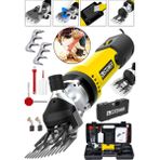 Steiner Alman 9900 W Devir Ayarlı Çift Soğutmalı Koyun Kırpma Kırkma Makinesi Sarı + 2 Adet Üst Bıçak