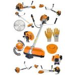 Steiner Alman T-9300 Yan Tipi Benzinli Motorlu Çalı Çim Ot Biçme Tırpanı Makinesi + Canavar Başlık