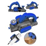 Steiner Germany Technology 3400 Watt Metal Şanzıman Çift Bıçaklı Planya Rende Makinesi Mavi
