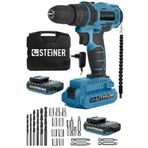 Steiner Germany Technology Darbeli 58 V 5 Ah Metal Şanzıman Çift Akü Blue Şarjlı Vidalama Matkap