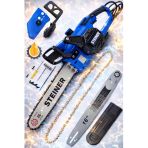 Steiner M-1800 W Kömürsüz Motor Çelik Şanzuman Bakir Sargili Elektrikli Ağaç Odun Dal Kesme Testere Makinesi