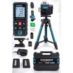 Steiner Profesyonel 12 Köşe Yeşil Çizgi Lazer Otomatik Hizalama Çantalı + 50MT Lazer Metre + Tripod