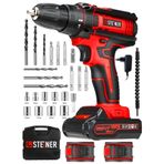 Steiner ST-198VF K Çift Akülü Darbeli Matkap Şarjlı Vidalama Kırmızı