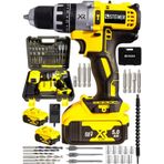 Steiner Steiner Germany Technology Darbeli 58 V 5 Ah Sarı XR Li-Ion Çift Akülü Şarjlı Vidalama Matkap Pro Set