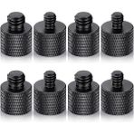 Steldalar 8 Adet Mikrofon 1/4 Erkek 3/8 Kadın ve 3/8 Erkek 1/4 Kadın Kamera Vidası Adaptörü Kamera Tripodu Standı (Yurt Dışından) - Renkli