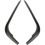 Steldalar Araba Ön Ön Tampon Splitter Spoiler Şeritler Bmw 3 Serisi Için E90 E91 M Spor 2005-2008 Hava Bıçağı Düzeltir Karbon Fiber (Yurt Dışından) - Siyah