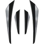 Steldalar Araba Parlak Siyah Ön Tampon Yan Splitter Spoiler Trim Sis Lambası Canard Vw Golf Mk8 Standart Gtı Rline 2021-2023 (Yurt Dışından)