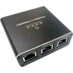 Steldalar Gigabit Ethernet Ayırıcı 1 Giriş 4 Çıkış 1000MBPS Internet Kablo Ayırıcı 1 Ila 4 RJ45 Ağ Ayırıcı Cat5/6/7 Için (Yurt Dışından) - Siyah