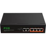 Steldalar Portlu Poe Anahtarı 4-Poe+2 Up-Link 100MBPS Hızlı Ethernet Ağı Ev Ağı Hub Adaptör Serisi Power Connect-Ab Fişi (Yurt Dışından)