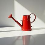 Stella 3 Litre Metal Çiçek Bahçe Sulama Kabı Kırmızı - Modern Dekoratif Çok Amaçlı Sulak