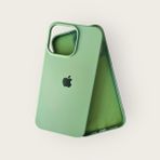 Stella Aksesuar Apple iPhone 15 Ile Uyumlu Içi Kadife Telefon Kılıfı - Fıstık Yeşili