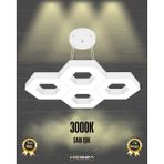 Stella (Beyaz Kasa, Sarı Işık) Ledli Modern Sarkıt Linear LED Avize Salon Mutfak Oturma Odası Yatak Odası Antre Hol LED