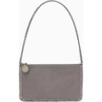 Stella Mccartney Falabella Shaggy Deer, Gri Vegan Deri Zincir Detaylı Lüks Pochette Omuz Çantası