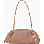 Stella Mccartney Falabella Zincir Detaylı Bej, Shaggy Deer Vegan Bowling Omuz Çantası