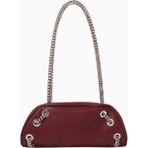 Stella Mccartney Shaggy Deer Vegan Deri Falabella, Zincir Detaylı Bowling Omuz Çantası - Koyu Kırmızı