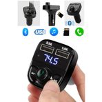 STELLA MODA Carx8 Araç Fm Transmitter Bluetooth Çakmaklık Girişli Usb Sd Kart Araç Mp3 Müzik Çalar Oto Teyp