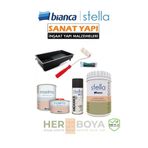 Stella Set 1 Lt Boya Siyah Mermer Effekt Sprey Maximo Sivi Cam Ipek Mat