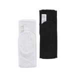 StellaBelli Saç Bandı | 2li Set | Havlu%100 Pamuk | Ter Sporcu Makyaj Bandana, Cırt Bant Biyeli | Siyah & Beyaz