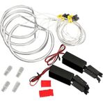 Stellar3 Bmw E46 3 Serisi Için 4x Ccfl Angel Eye Halo LED Halka Işık Beyaz Projektör Olmayan (Yurt Dışından) - Renkli