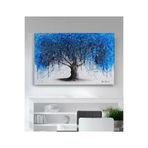 StellaStore Ashvin-harrison Sanat Eseri Mavi Ağaç Kanvas Tablo, 50 x 70