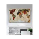 StellaStore Dünya Haritası Kanvas Tablo, 80 x 120 mmc1900