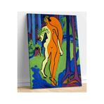 StellaStore Ernst Ludvig Turuncu Ve Sarı Nü Kanvas Tablo, 70 x 100
