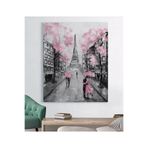 StellaStore Eyfel Kulesi'Nde Romantik Sevgili Kanvas Tablo,80 X 120,gfp175