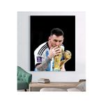 StellaStore Fifa Dünya Kupası Katar 2022 - Messi Dünya Kupası Kanvas Tablo, 70 x 100 mmc3001