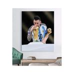 StellaStore Fifa Dünya Kupası Katar 2022 - Messi Kanvas Tablosu, 50 x 70