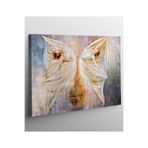 StellaStore Kelebek Ve Sanat Kanvas Tablo, 60 x 90