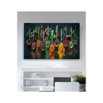 StellaStore Mutfak Baharatlar Kanvas Tablo, 100 x 140
