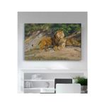 StellaStore Rose Bonheur Krallar Izliyor Kanvas Tablo, 50 x 70