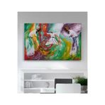 StellaStore Semazenler Yağlı Boya Görünümlü Kanvas Tablo, 60 x 90