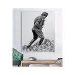 StellaStore Siyah Beyaz Atatürk Kanvas Tablo,100 X 140