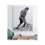 StellaStore Siyah Beyaz Atatürk Kanvas Tablo,50 X 70