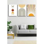 StellaStore Soyut Modern Minimal Kanvas Tablosu 3'Lü Canvas Tablo Seti Ev, Oturma Odası Yatak Odası,50 X 70,3sgft-55