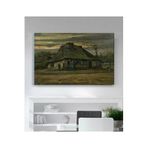 StellaStore Vincent Van Gogh Yazlık De Kulübe Kanvas Tablo, 50 x 70