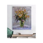 StellaStore Yağlı Boya Görünümlü Çiçekli Tablo, 80 x 120