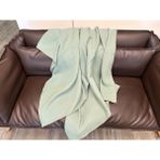 Stelo de Maro Joy %100 Pamuk 4 Kat Müslin Throw Tv Battaniyesi & Koltuk Şalı Çağla Yeşili - 120 x 170 cm