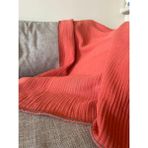 Stelo De Maro Joy Pamuk 4 Kat Müslin Throw Tv Battaniyesi & Koltuk Şalı Kiremit - 120 x 170 cm